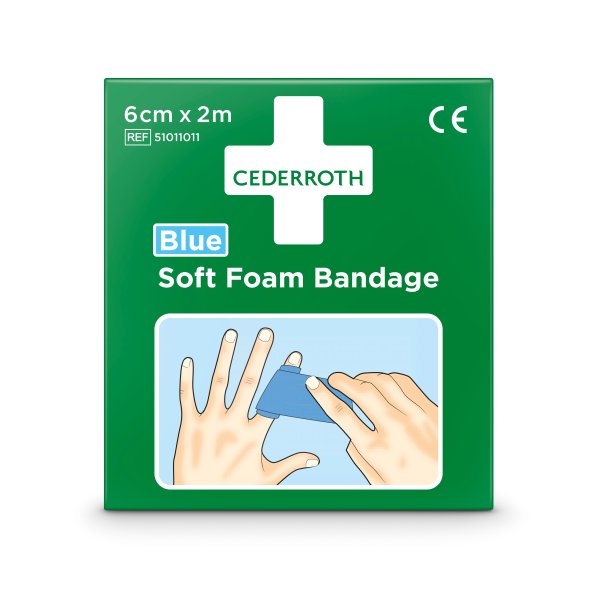 Soft Foam Bandage Bl 6cmx2m