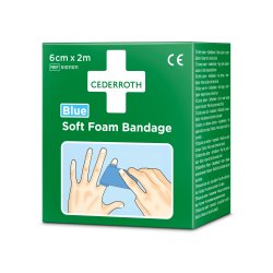 Soft Foam Bandage Bl 6cmx2m