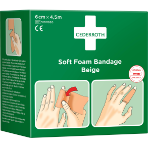Soft Foam Bandage Beige 6cm x 4,5m