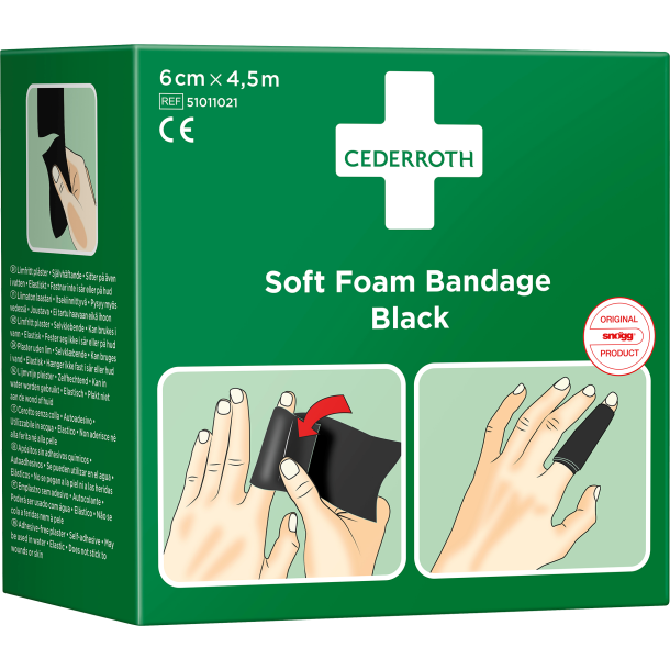 Soft Foam Bandage Sort 6cm x 4,5m