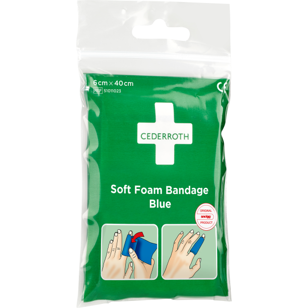 Soft Foam Bandage Bl 6cm x 40 cm