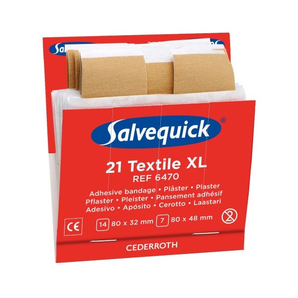 Salvequick Plaster tekstil XL refill