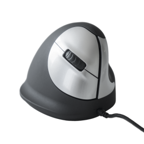 R-Go HE Mouse, Ergonomisk mus, Medium (165-195mm), Hjre, me