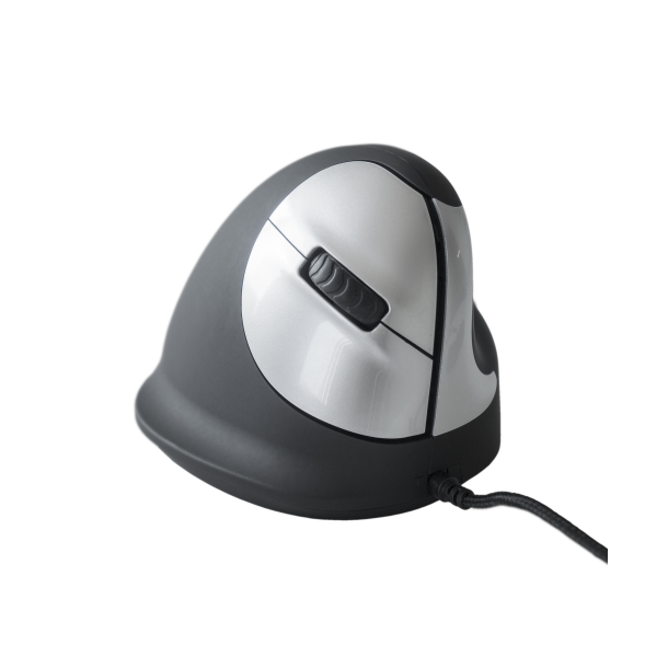 R-Go HE Mouse, Ergonomisk mus, Medium (165-195mm), Hjre, me