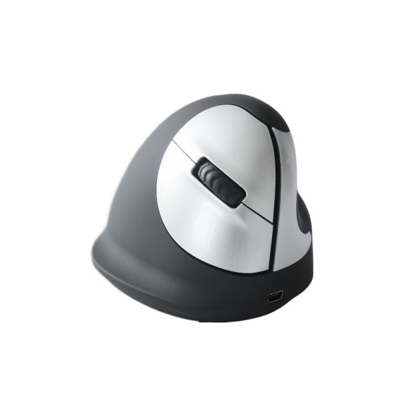 R-Go HE Mouse, Ergonomisk mus, Medium (165-195mm), Hjre, Tr