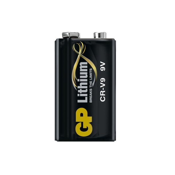 Batteri rgalarm, op til 10 r stby (GP-Lithium 9V)