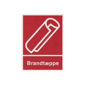 Brandskilt - Brandtppe m/tekst Brandtppe