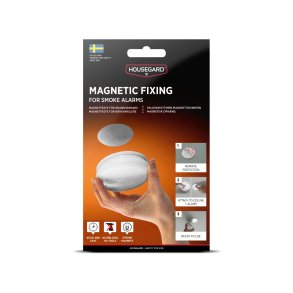 Magnetbeslag til rgalarm med dobbelt klbende tape