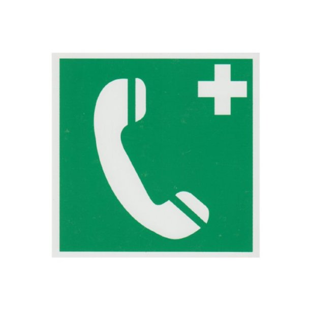 Frstehjlpsskilt - Markering af Redningsinstruks