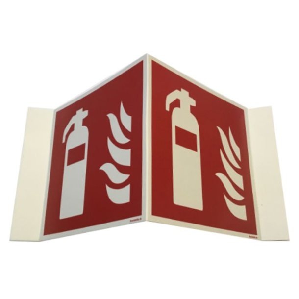 Vinkelskilt Ildslukker DS7010