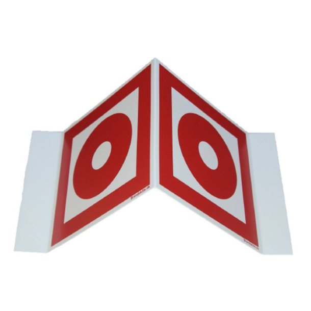 Vinkelskilt m/Brandtryk direkte til brandvsnet